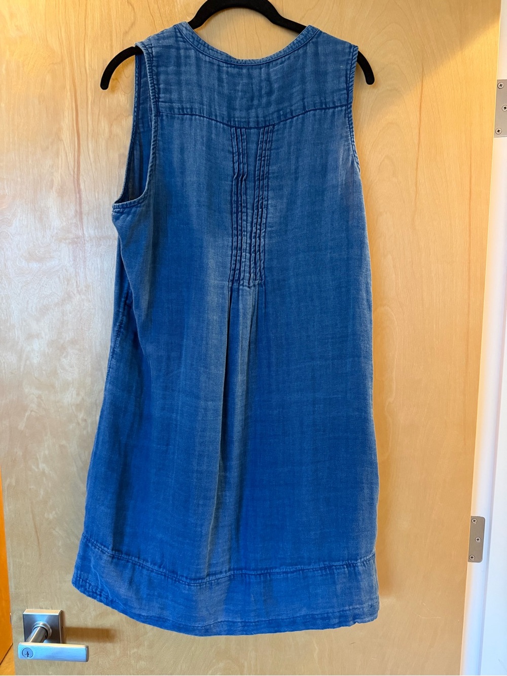 FAHERTY Isha Indigo Organic Cotton Dress Size Medium - Picture 8 of 9
